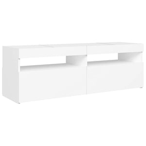 Έπιπλο Τηλεόρασης με LED Καφέ Λευκό 120x30x50 εκ. - Pakobazaar