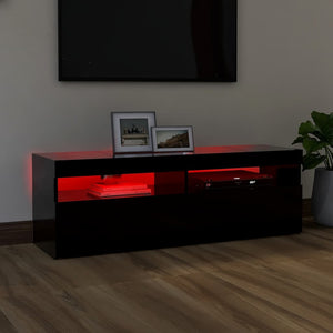 Έπιπλο Τηλεόρασης με LED Μαύρο 120x35x40 εκ. - Pakobazaar