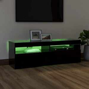Έπιπλο Τηλεόρασης με LED Μαύρο 120x35x40 εκ. - Pakobazaar