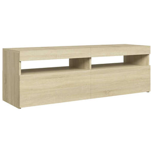Έπιπλο Τηλεόρασης με LED Sonoma Δρυς 120x35x40 εκ. - Pakobazaar