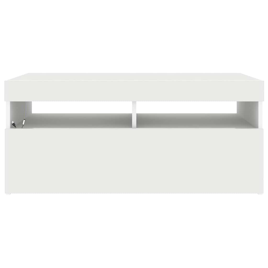 Έπιπλο Τηλεόρασης με LED Λευκό 90 x 35 x 40 εκ. - Pakobazaar