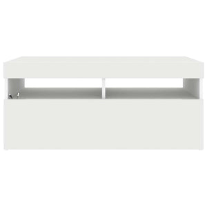Έπιπλο Τηλεόρασης με LED Λευκό 90 x 35 x 40 εκ. - Pakobazaar