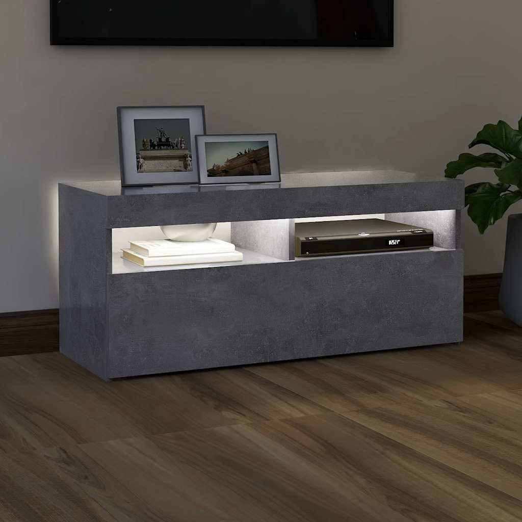 Έπιπλο Τηλεόρασης με LED Γκρι 90 x 35 x 40 εκ. - Pakobazaar