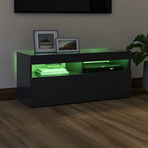 Έπιπλο Τηλεόρασης με LED Γκρι 90 x 35 x 40 εκ. - Pakobazaar
