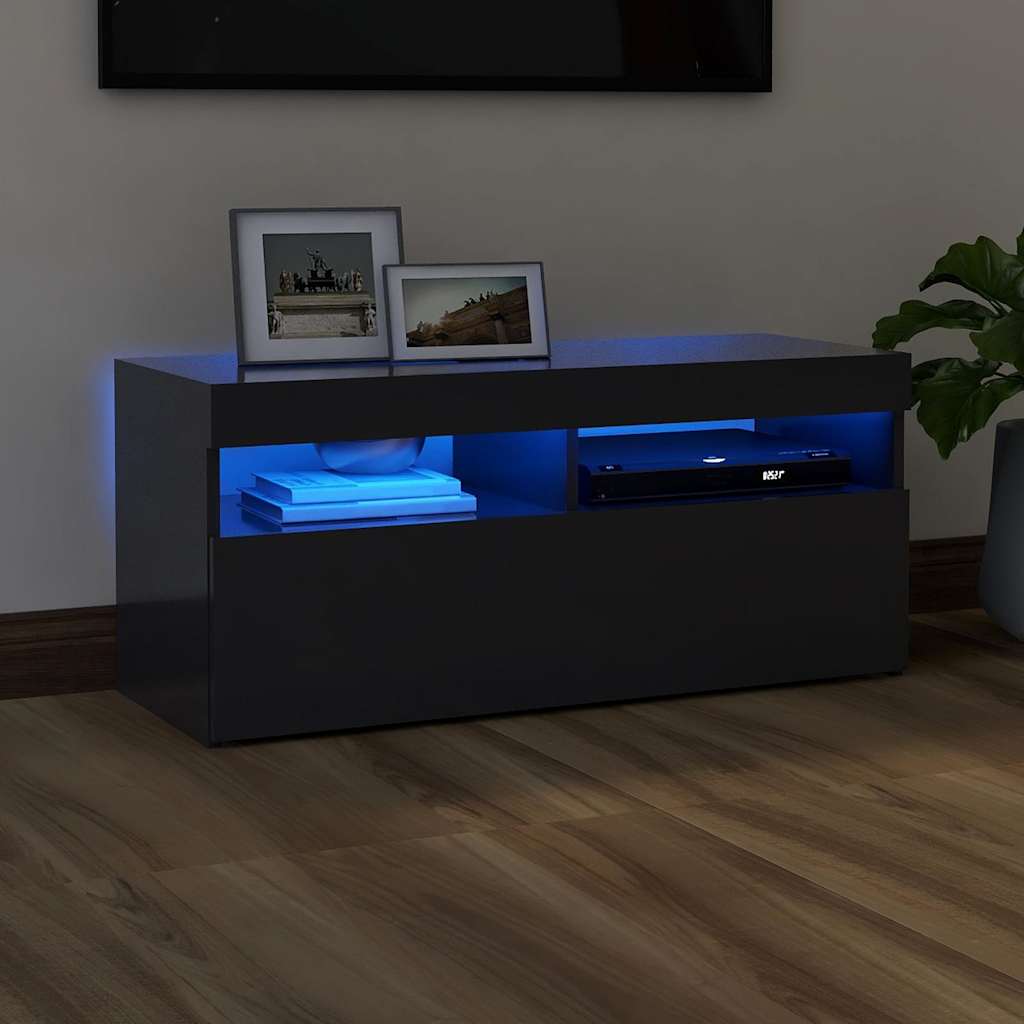 Έπιπλο Τηλεόρασης με LED Γκρι 90 x 35 x 40 εκ. - Pakobazaar