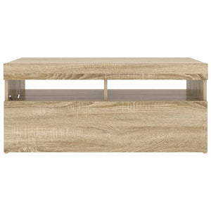 Έπιπλο Τηλεόρασης με LED Sonoma Δρυς 90x35x40 εκ. - Pakobazaar