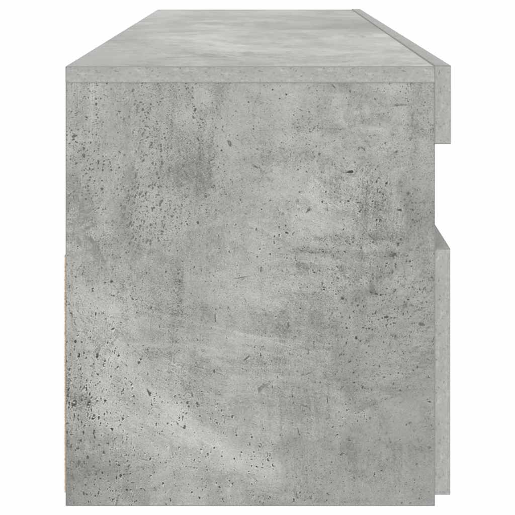 Έπιπλο Τηλεόρασης με LED Γκρι Σκυροδέματος 90 x 35 x 40 εκ. - Pakobazaar