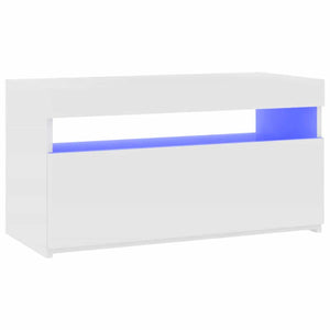Έπιπλο Τηλεόρασης με LED Λευκό 75 x 35 x 40 εκ. - Pakobazaar