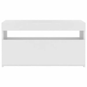 Έπιπλο Τηλεόρασης με LED Λευκό 75 x 35 x 40 εκ. - Pakobazaar