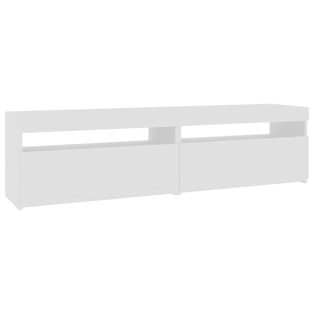 Έπιπλα Τηλεόρασης με LED 2 τεμ. Λευκό 75 x 35 x 40 εκ. - Pakobazaar
