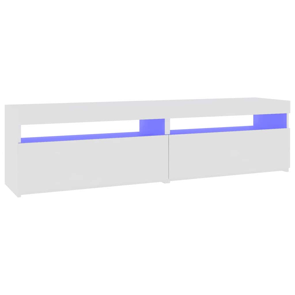 Έπιπλα Τηλεόρασης με LED 2 τεμ. Λευκό 75 x 35 x 40 εκ. - Pakobazaar
