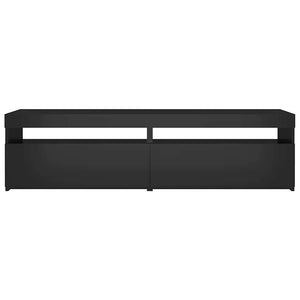 Έπιπλα Τηλεόρασης με LED 2 τεμ. Μαύρα 75 x 35 x 40 εκ.