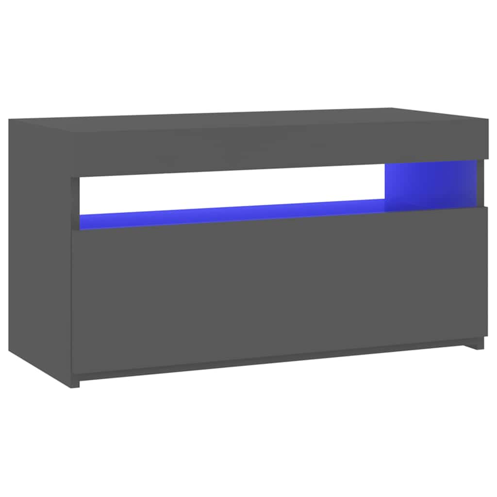 Έπιπλο Τηλεόρασης με LED Γκρι 75 x 35 x 40 εκ.