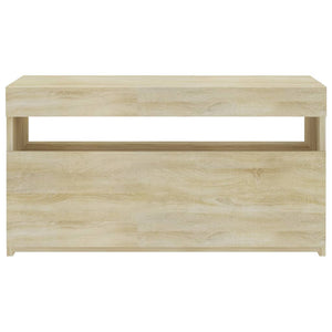 Έπιπλο Τηλεόρασης με LED Sonoma Δρυς 75 x 35 x 40 εκ. - Pakobazaar