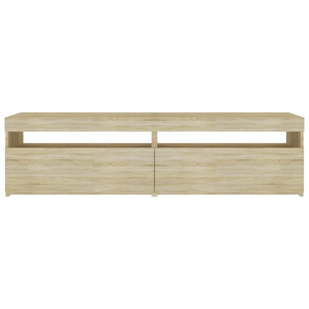 Έπιπλο Τηλεόρασης με LED 2 τεμ. Sonoma Δρυς 75 x 35 x 40 εκ. - Pakobazaar