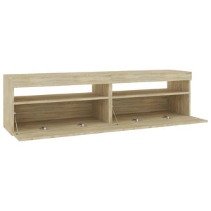Έπιπλο Τηλεόρασης με LED 2 τεμ. Sonoma Δρυς 75 x 35 x 40 εκ. - Pakobazaar