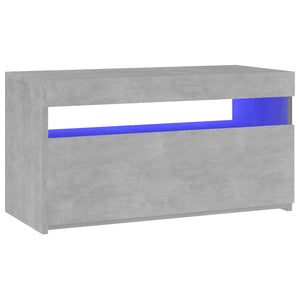 Έπιπλο Τηλεόρασης με LED Γκρι Σκυροδέματος 75 x 35 x 40 εκ. - Pakobazaar