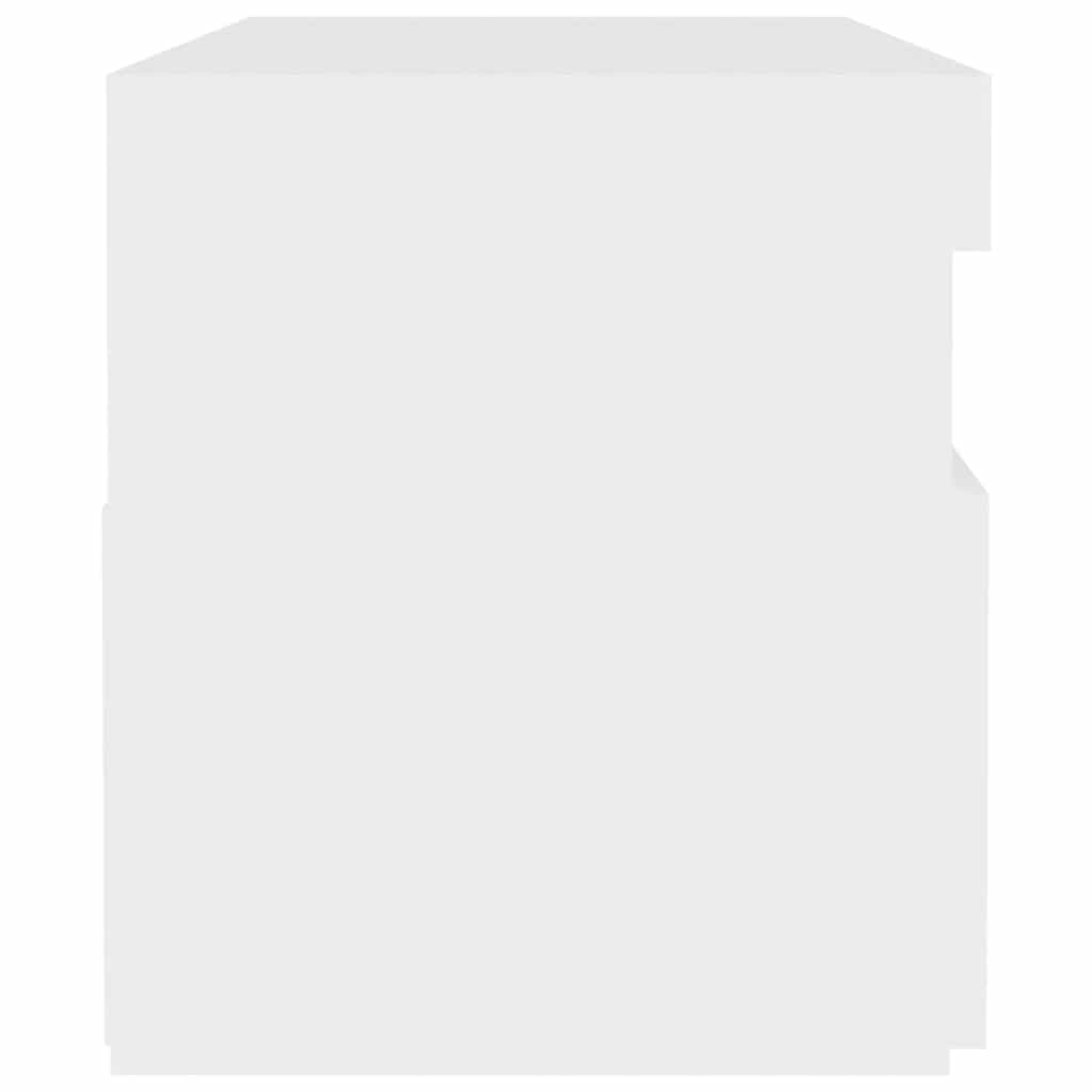 Έπιπλο Τηλεόρασης με LED Λευκό 60 x 35 x 40 εκ. - Pakobazaar