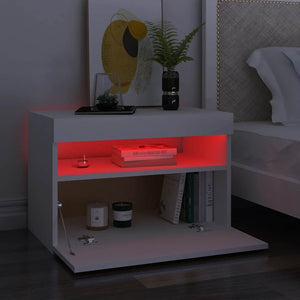 Έπιπλο Τηλεόρασης με LED Λευκό 60 x 35 x 40 εκ. - Pakobazaar
