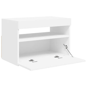 Έπιπλο Τηλεόρασης με LED Λευκό 60 x 35 x 40 εκ. - Pakobazaar