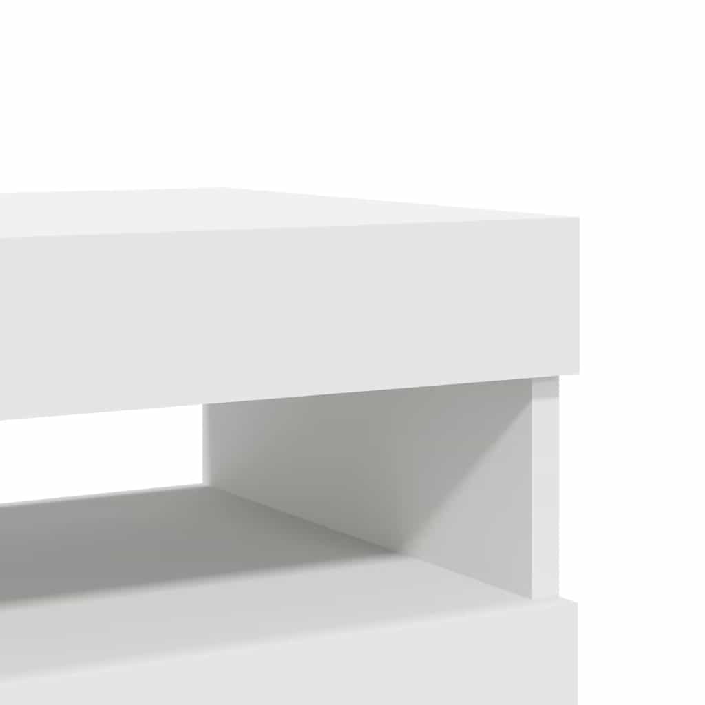Έπιπλα Τηλεόρασης με LED 2 τεμ. Λευκά 60 x 35 x 40 εκ. - Pakobazaar