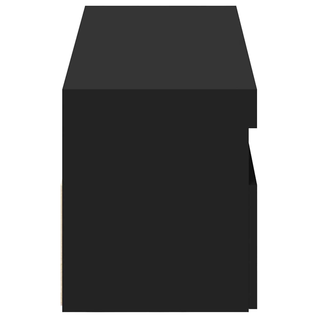 Έπιπλα Τηλεόρασης με LED 2 τεμ. Μαύρα 60 x 35 x 40 εκ. - Pakobazaar