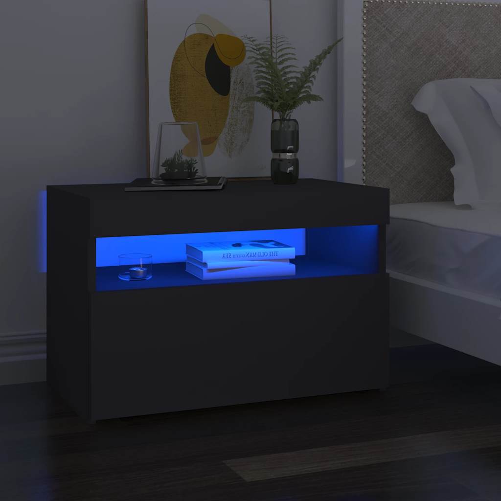 Έπιπλο Τηλεόρασης με LED Γκρι 60 x 35 x 40 εκ.