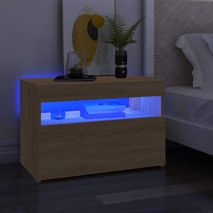 Έπιπλο Τηλεόρασης με LED Sonoma Δρυς 60 x 35 x 40 εκ. - Pakobazaar