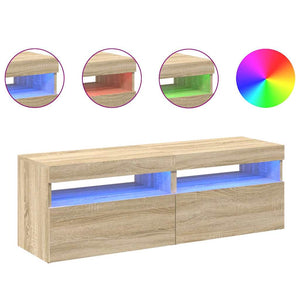 Έπιπλα Τηλεόρασης με LED 2 τεμ. Sonoma Δρυς 60 x 35 x 40 εκ. - Pakobazaar
