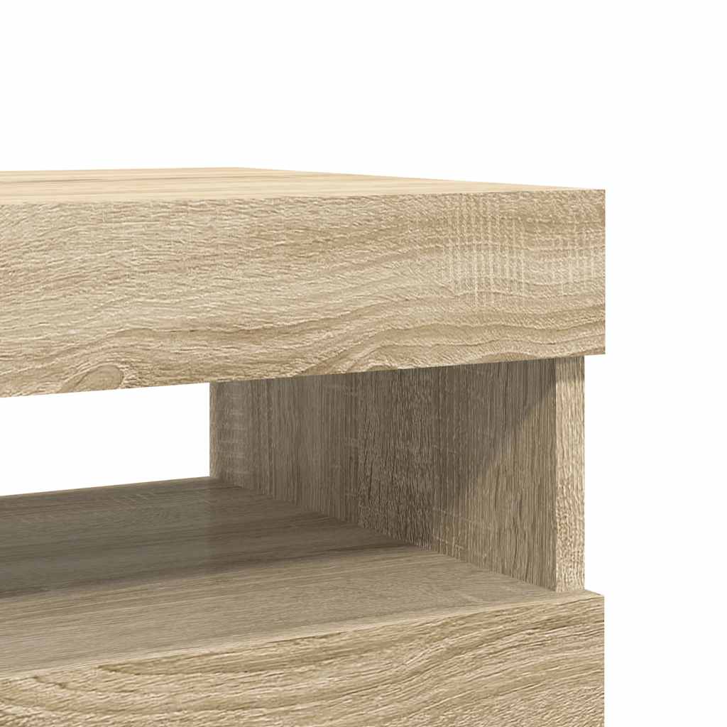 Έπιπλα Τηλεόρασης με LED 2 τεμ. Sonoma Δρυς 60 x 35 x 40 εκ. - Pakobazaar