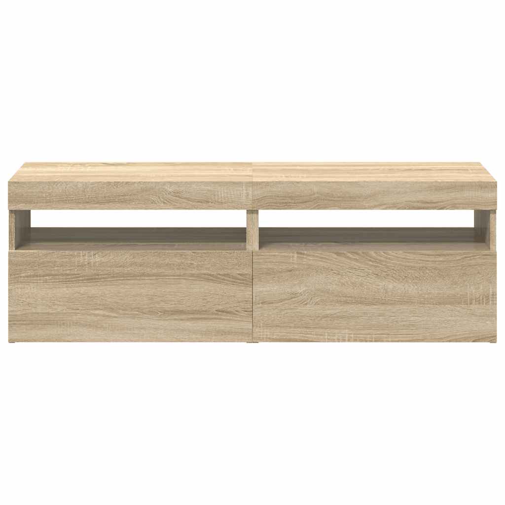 Έπιπλα Τηλεόρασης με LED 2 τεμ. Sonoma Δρυς 60 x 35 x 40 εκ. - Pakobazaar