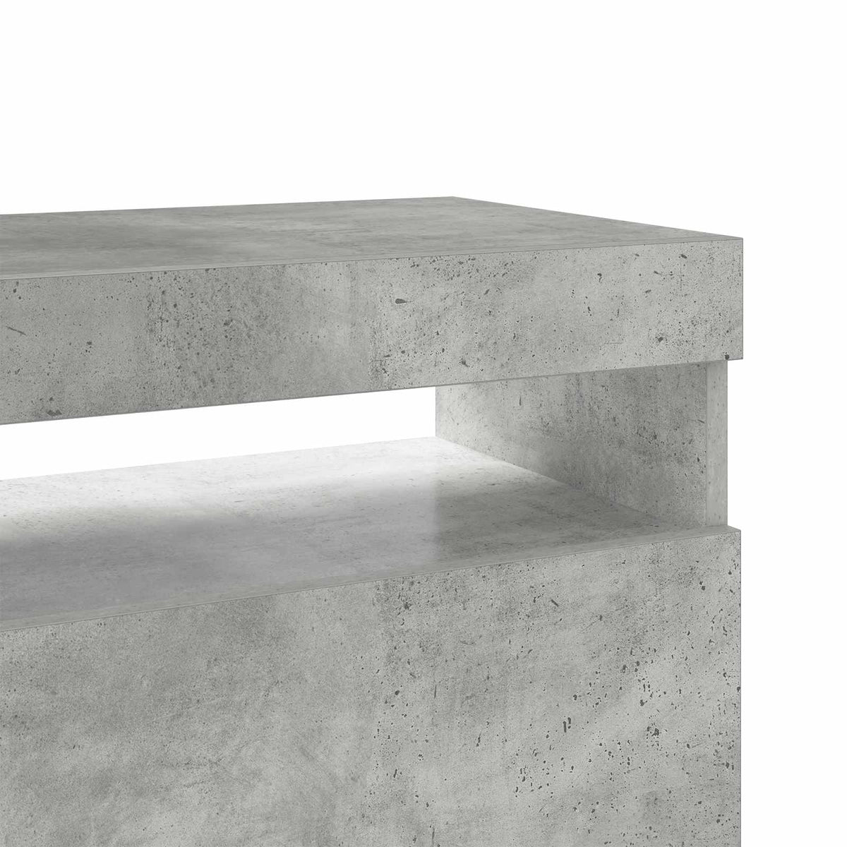 Έπιπλο Τηλεόρασης με LED Γκρι Σκυροδέματος 60 x 35 x 40 εκ.