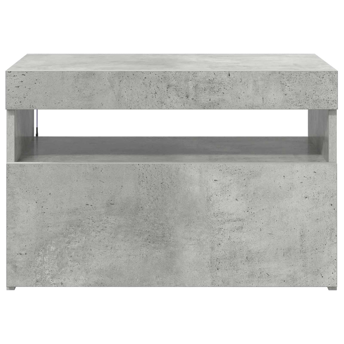 Έπιπλο Τηλεόρασης με LED Γκρι Σκυροδέματος 60 x 35 x 40 εκ.