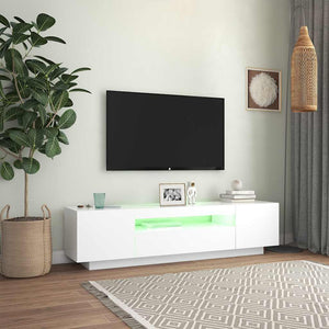 Έπιπλο Τηλεόρασης με LED Γκρι 160x35x40 εκ. - Pakobazaar
