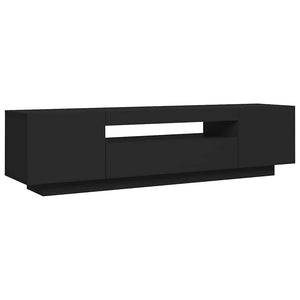 Έπιπλο Τηλεόρασης με LED Μαύρο 160x35x40 εκ. - Pakobazaar