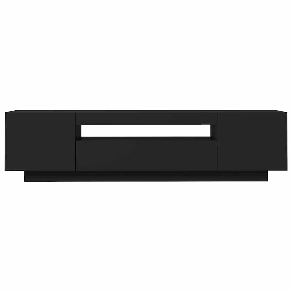 Έπιπλο Τηλεόρασης με LED Μαύρο 160x35x40 εκ. - Pakobazaar
