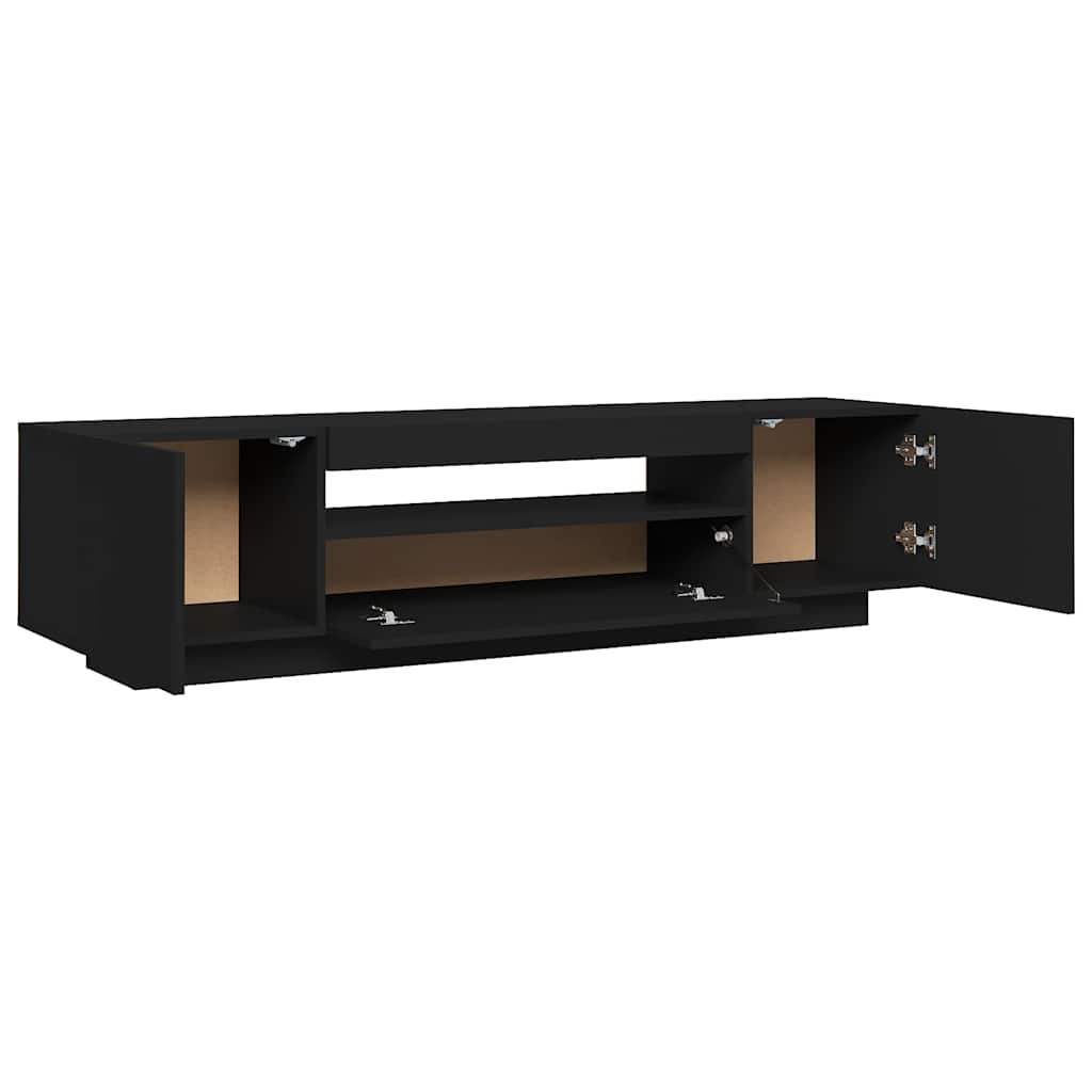 Έπιπλο Τηλεόρασης με LED Μαύρο 160x35x40 εκ. - Pakobazaar