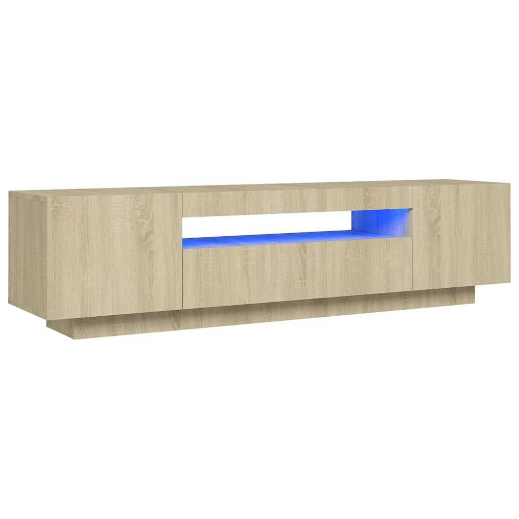 Έπιπλο Τηλεόρασης με LED Sonoma Δρυς 160 x 35 x 40 εκ. - Pakobazaar