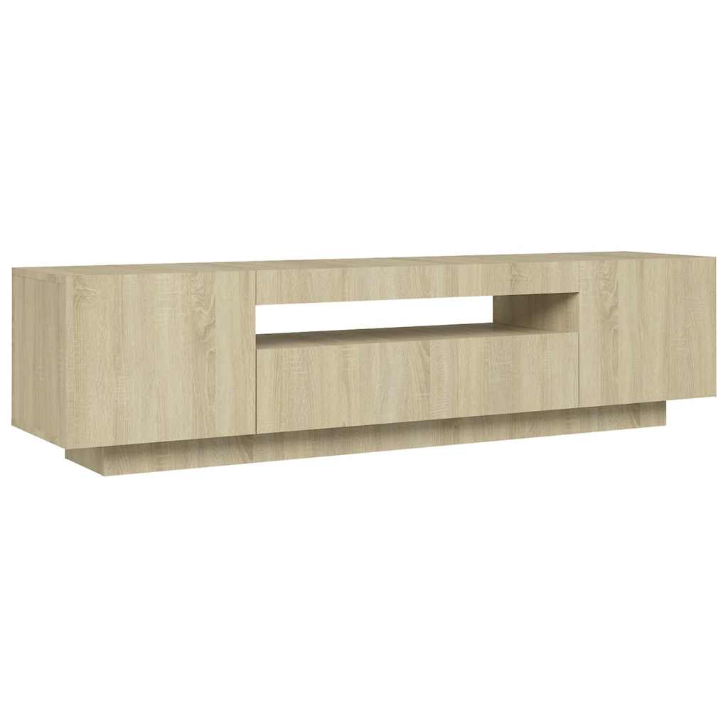 Έπιπλο Τηλεόρασης με LED Sonoma Δρυς 160 x 35 x 40 εκ. - Pakobazaar