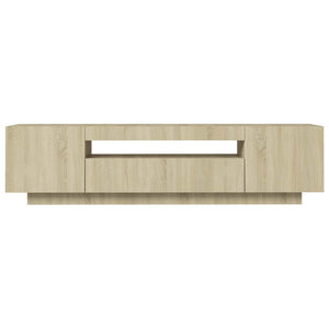 Έπιπλο Τηλεόρασης με LED Sonoma Δρυς 160 x 35 x 40 εκ. - Pakobazaar
