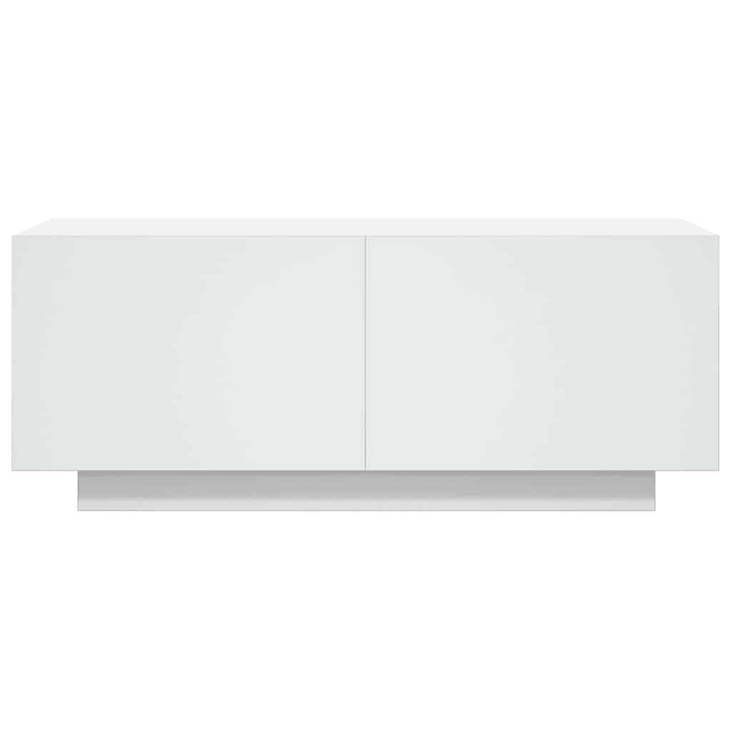 Έπιπλο Τηλεόρασης Λευκό 100 x 35 x 40 εκ. Επεξ. Ξύλο