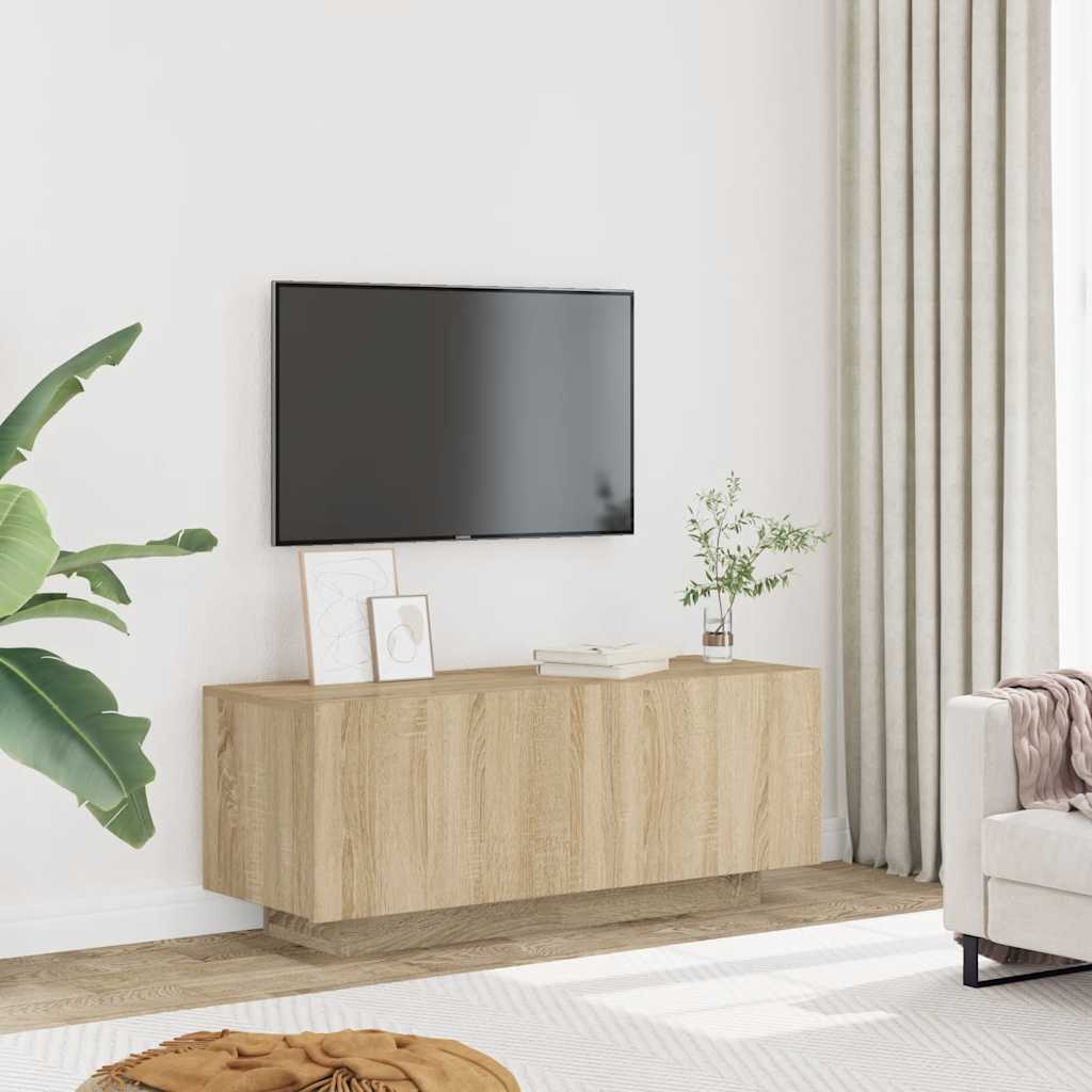 Έπιπλο Τηλεόρασης Sonoma Δρυς 100x35x40 εκ. Επεξ. Ξύλο - Pakobazaar