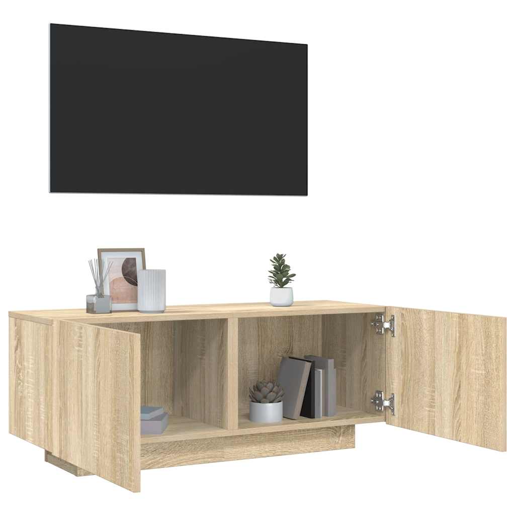 Έπιπλο Τηλεόρασης Sonoma Δρυς 100x35x40 εκ. Επεξ. Ξύλο - Pakobazaar