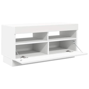 Έπιπλο Τηλεόρασης με LED Λευκό 80 x 35 x 40 εκ. - Pakobazaar
