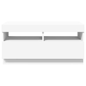 Έπιπλο Τηλεόρασης με LED Λευκό 80 x 35 x 40 εκ. - Pakobazaar