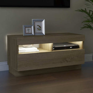 Έπιπλο Τηλεόρασης με LED Sonoma Δρυς 80 x 35 x 40 εκ. - Pakobazaar