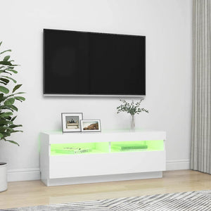 Έπιπλο Τηλεόρασης με LED Λευκό 100 x 35 x 40 εκ. - Pakobazaar
