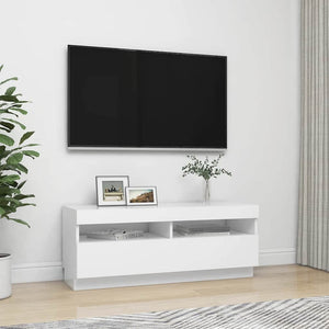 Έπιπλο Τηλεόρασης με LED Λευκό 100 x 35 x 40 εκ. - Pakobazaar