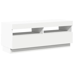 Έπιπλο Τηλεόρασης με LED Λευκό 100 x 35 x 40 εκ. - Pakobazaar