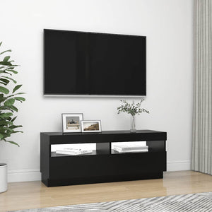 Έπιπλο Τηλεόρασης με Φωτισμό LED Μαύρο 100 x 35 x 40 εκ. - Pakobazaar